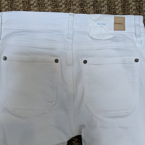 M.i.h Jeans New White Paris Cropped Slim Jeans 25 - Picture 4 of 8